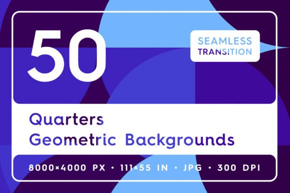 50 Quarters Geometric Backgrounds: Vibrant Design Assets