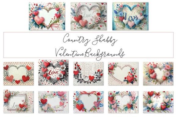 Capturing Rustic Romance: A Designer's Look at 88 Country Shabby Valentine Backgrounds