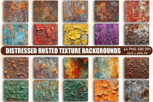 Distressed Rusted Texture Backgrounds: Adding Authentic Character to Your Designs