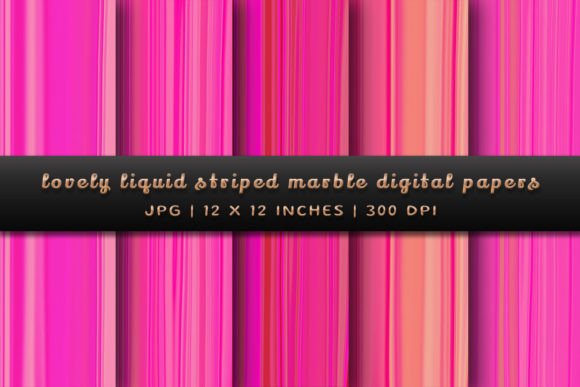 Elevate Your Designs with Lovely Liquid Striped Marble Backgrounds