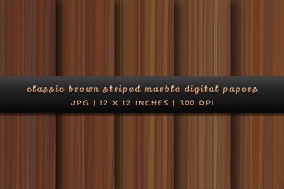 Elevate Your Digital Canvas with Classic Brown Striped Marble