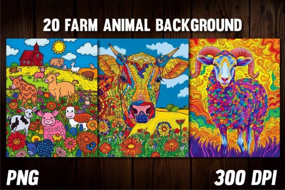 Farm Animal Backgrounds for Covers: Rustic Charm for Digital Projects