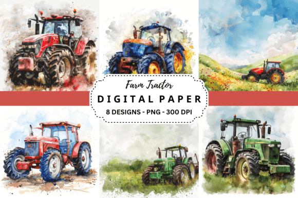 Farm Tractor Backgrounds: A Designer's Toolkit for Rustic Authenticity