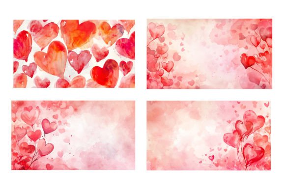 Hearts Watercolor Backgrounds: A Designer's Guide to Soft Romance