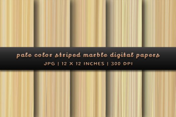 Pale Color Striped Marble Backgrounds: Elegant Digital Papers