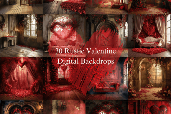 Rustic Valentine Day Digital Backgrounds: A Designer's Guide