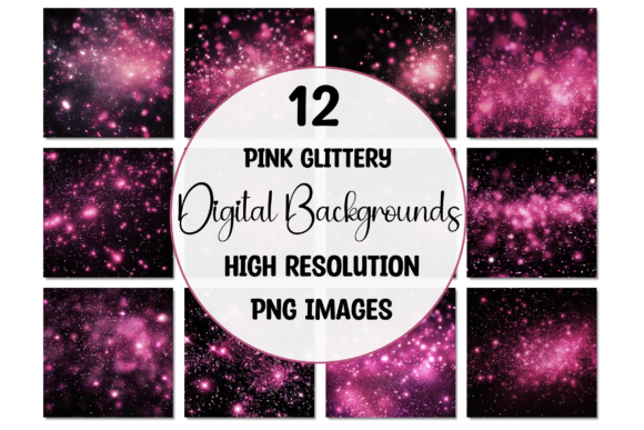 Sparkle and Shine: Using Pink Glittery Digital Backgrounds