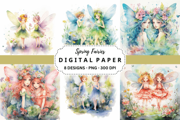 Spring Fairies Backgrounds: Enchanting Visuals for Your Projects